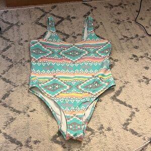 Chubbies Multicolor Geometric One Piece Swimsuit